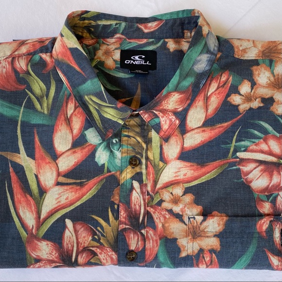 O’Neill Hawaiian Shirt XXL - Picture 1 of 9